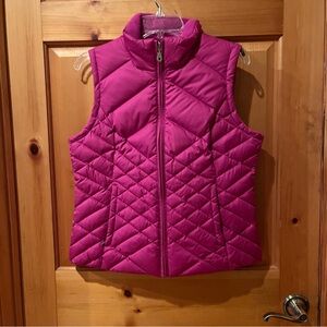 Eddie Bauer hot pink quilted vest
